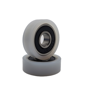 Rueda de Rodamiento Recubierta de Goma POM Personalizada, Polea Guía Recubierta de Plástico, Rodillo de Riel, Rueda de Nailon de Plástico Rígido - Product Image 2