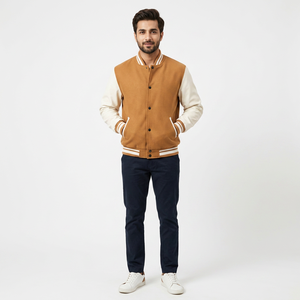 High Quality Letterman Varsity <b>Jackets</b> Wool Body Genuine Leather Sleeves Winter Wear <b>Smart</b> and Stylish <b>Men's</b> <b>Jacket</b> - Product Image 1