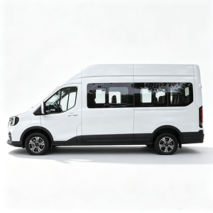 JMC <span class=keywords><strong>FORD</strong></span> <span class=keywords><strong>Transit</strong></span> 77 kWh, autonomie CLTC 430 km, version Premium à châssis long et toit mi-haut, 9 places, fourgonnette électrique pure à vendre - Product Image 1