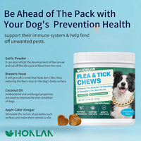 Soutien à la santé des animaux de compagnie : Friandises à mâcher molles multivitaminées pour la prévention des puces, tiques et poux, avec vitamines B1, B6, B12, pour chiens de tous âges