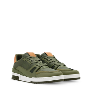 Chaussures de sport et décontractées pour hommes, fabriquées en cuir lychee rétro haut de gamme avec des perforations respirantes en mesh pour un confort optimal - Product Image 1