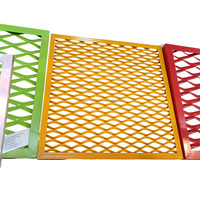 Marchepied antidérapant en acier inoxydable expansé avec surface de traction enduite pour escaliers et passerelles industriels