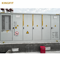 Batería de contenedor BESS trifásica de 1 MWh, híbrida, fuera de la red, con refrigeración líquida, LiFePO4, para energía solar fotovoltaica, IP54