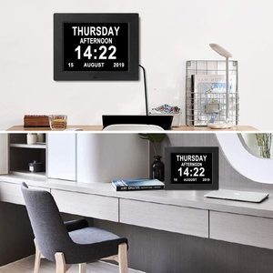 12 pollici cornice digitale per gli anziani e la demenza calendario giorno orologio con 5 allarmi opzioni Extra grandi lettere - Product Image 4