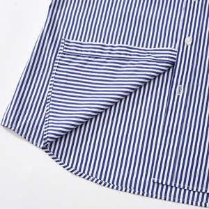 Camisa Casual de Negocios para Hombre, Venta al por Mayor de Fábrica SQ, 100% Algodón, Teñido con Hilo, a Rayas, Manga Larga, Formal, para Oficina, Otoño - Product Image 3