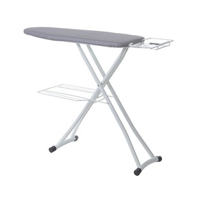 High Quality Home Foldable Free Standing Adjustable <strong>Ironing</strong> Board <strong>with</strong> Iron Rest and <strong>Storage</strong> Rack - Product Image 2