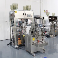 Machine à emballer automatique de sachet de thé de pyramide de triangle intérieur et extérieur pour le thé de fleur de granule en vrac