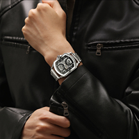 Montres automatiques squelette pour hommes de la marque T-Winner de l'usine Forsining, montres-bracelets pour hommes, fabricant en gros