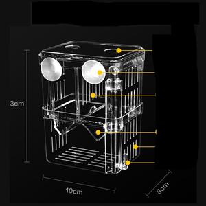 Duurzame <span class=keywords><strong>aquarium</strong></span> kweekincubator, transparant acryl, milieuvriendelijk plastic, rechthoekige kweekbak voor visjongen, isolatiebox voor vissen - Product Image 4