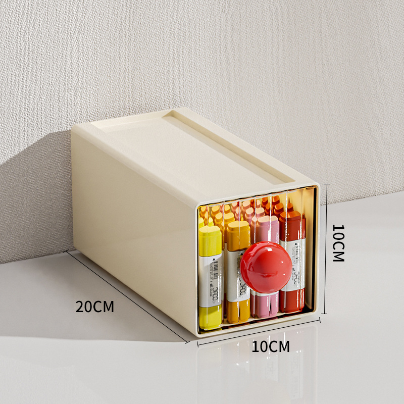 Red medium-sized storage box with handle [20*10*10]