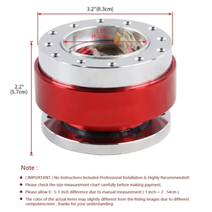 Adattatore per Volante da Corsa a 6 Fori con Sgancio Rapido 73mm, Kit Snap-Off per Volanti Auto Compatibile con Thrustmaster TX T300 T500 TS-PC - Product Image 2