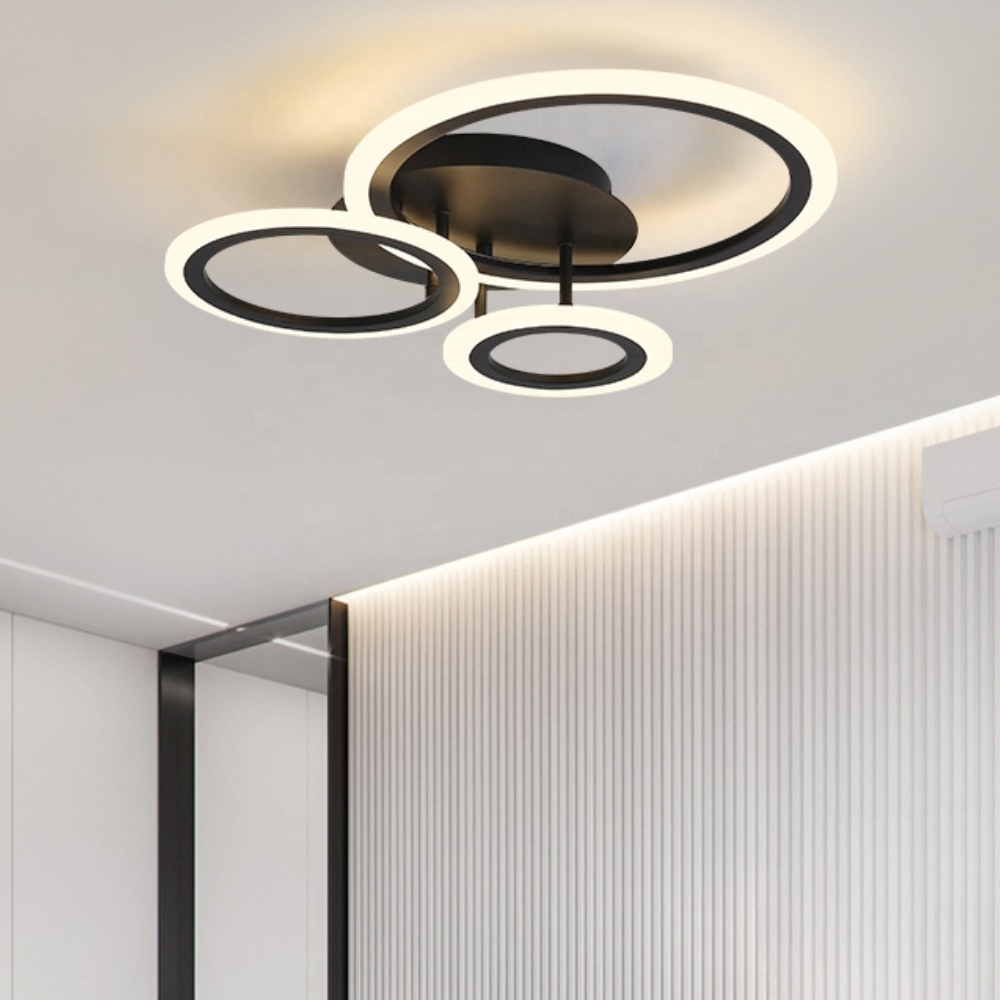 Modern Style Indoor Decoration Bedroom Living Room Acrylic Aluminum Luxury LED Ceiling Lamp