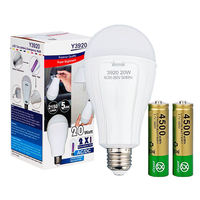 Ampoule LED pliable rechargeable à piles KASUN Epistar 15W 20W B22/E27 Aluminium 6000K Ra90 85lm/W 30000 heures 2 ans