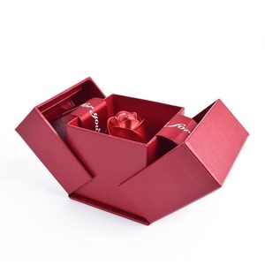 Custom Gift Jewelry Packaging <b>Boxes</b> Surprise <b>Present</b> Rose Go up and Down Diamond Ring <b>Boxes</b> - Product Image 1