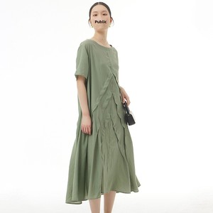 Nouvelle Robe Longue Plissée Décontractée en Laine Ample et Amincissante pour <span class=keywords><strong>Femme</strong></span> <span class=keywords><strong>Grande</strong></span> <span class=keywords><strong>Taille</strong></span>, Élégante et Originale, Collection Été 2026 - 81550 - Product Image 1