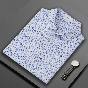 Tela de piqué de ropa de golf con logotipo personalizado ajustado de secado rápido sublimada que absorbe la humedad con estampado geométrico OEM para camiseta de polo - Product Image 6