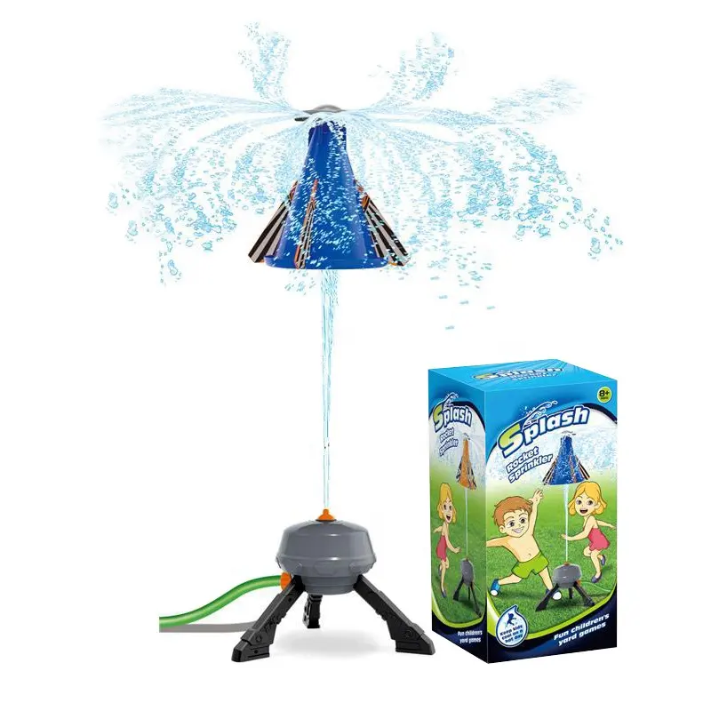 Nuovo arrivo splash water sprinkler toy rocket launcher garden water spraying rocket set per bambini summer outdoor lawns play water