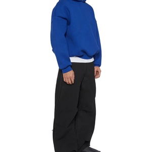<b>Men's</b> Cotton/Polyester Fleece <b>Pullover</b> Oversize Hoodie Ultra Soft Breathable Hooded Sweatshirt Pockets Summer Regular Fit Custom - Product Image 4