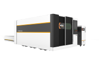 Machine de découpe laser à tube entièrement fermé 3015 3000W avec source Raycus, axe rotatif et table d'échange automatique pour tôles et tubes ronds et carrés