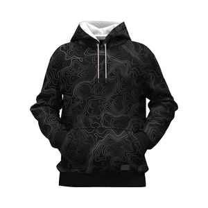 Sudadera con capucha ligera para hombre Sublimación de alta calidad Sudadera informal Patrón sólido Temporada de invierno Cuello con capucha Color liso - Product Image 1