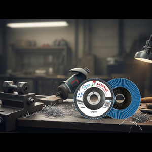 Disco de Láminas Fervi Smartflex de 125 mm, Abrasivo Sin Hierro para Lijado de Metal - Product Image 2