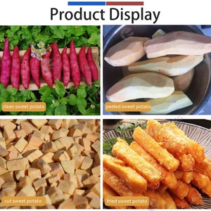 Ligne de production automatique personnalisée de patates douces avec friteuse pour légumes et produits céréaliers, ligne de nettoyage - Product Image 5