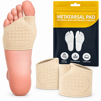 Coussinets métatarsiens antidérapants pour femmes et hommes, coussinets en gel pour l'avant-pied, coussinets de soutien pour le nerf de Morton et la métatarsalgie
