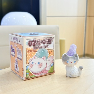 กล่องสุ่ม Tiny Crystal Meow Beans - ลูกแมวเรซิ่นจิ๋วประดับอัญมณีสัญลักษณ์ ผลิตในจีน สำหรับเด็กอายุ 7 ปีขึ้นไป ช่วยให้สงบและชัดเจน - Product Image 6