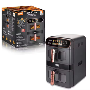 Air Fryer 2800W Dual 12L Capacity Powerful 360 Degree Hot Air Circulation for Low Oil Cooking Efficient Multi Purpose Use - Product Image 6