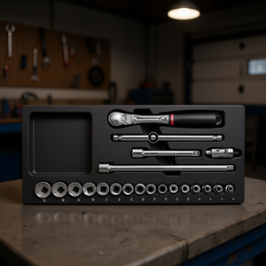 519/613BB <b>Tool</b> <b>Storage</b> Kit With Socket Set And Ratchet Handle For Automotive Repair - Product Image 3