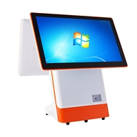 Terminal de point de vente tactile P889 compétitif avec système Windows/Android, écran unique 15,6 pouces pour les cafés, les commerces de détail et les restaurants