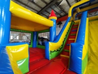 Château Gonflable Rebondissant en Promotion - Prix Usine - Combo Maison de Jeu en PVC pour Carnavals