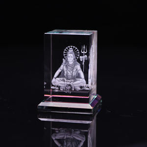 Groothandel Customization India Hindoe Goden Geschenken 3d <span class=keywords><strong>Crystal</strong></span> Laser Graveren Kristal Geschenken - Product Image 3