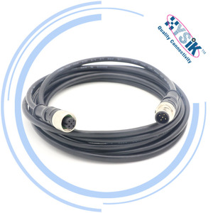 Cable flexible conector macho/hembra M12, código S de 5 pines IP67, blindado para sistema de control PLC/DCS - Product Image 2