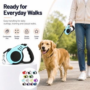 Wholesale 3M/5M Premium Luxury Logo Heavy Duty Adjustable <b>Dog</b> <b>Leash</b> Lead Strap Automatic Pet Retractable Collars <b>Dog</b> Accessories - Product Image 2