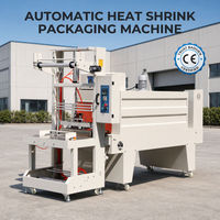 Machine d'emballage industrielle semi-automatique pneumatique à manchon thermorétractable pour sachets de boissons et de produits divers