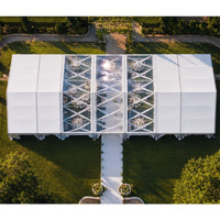 Tente de mariage en aluminium robuste, grand chapiteau pour événements, auvent extérieur pour 500 à 1000 personnes