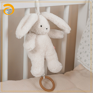 Nuovo Arrivo: Giocattolo Musicale Pendente in Peluche, Modello Orsetto, Elefante, Coniglio, Mobile per Culla con Carillon, Regalo per Neonati - Product Image 1