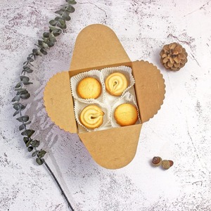 Gift <b>brown</b> paper <b>box</b>, with ribbon, suitable for packaging food, customizable according to demand - Product Image 5
