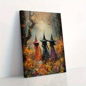 <span class=keywords><strong>Dipinti</strong></span> <span class=keywords><strong>di</strong></span> opere d'arte della strega <span class=keywords><strong>di</strong></span> Halloween su tela decorazione per ufficio soggiorno - Product Image 5