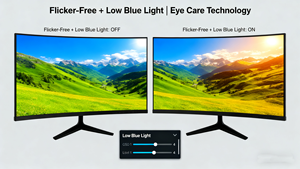 Nuevo Monitor de Computadora LCD JSW240G-F100 de 24 Pulgadas FHD 100Hz con VGA, Sin Parpadeo, Luz Azul Baja para Uso en el Hogar/Oficina JSW240G-F100 2 - Product Image 5