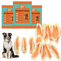 Friandises pour chiens en gros OEM, naturelles et pures, à base de poulet, avec emballage écologique, pour la promotion des boutiques d'animaux
