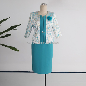 Formal Stripe <b>Mint</b> Green <b>Dresses</b> Suit Two-Piece Customized Plus Size Women's Clothing Church Suit Business <b>Dress</b> - Product Image 1