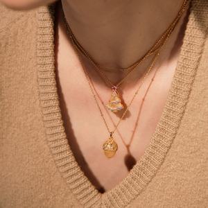 Collar con Colgante de Piña de Pino Aimgal, Zirconia 5A, Chapado en Oro de 18K, Cadena de Plata 925, Joyería Fina de Lujo para Regalo de Compromiso o Boda - Product Image 4