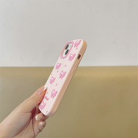 Coque de Téléphone Kawaii en Silicone Rose avec Nœud Papillon 3D pour iPhone 17 Pro Max, Étui de Protection pour Mobile, Accessoire Mignon