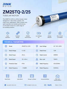 Moteur tubulaire JINK <span class=keywords><strong>ZM25TQ</strong></span>-2/25 25 mm AC 100-240V pour stores enrouleurs intelligents et stores zébrés - Product Image 6