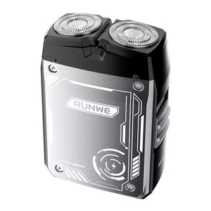 เครื่องโกนหนวดไฟฟ้าขนาดพกพาแบบชาร์จไฟได้ผ่านพอร์ต Mini USB สำหรับผู้ชาย ใช้โกนหนวดและขนบนใบหน้า - Product Image 1