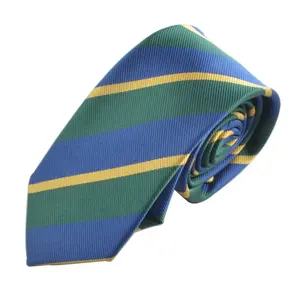 Wholesale Direct Delivery Low MOQ School Uniform Stripe Polyester Neck Ties