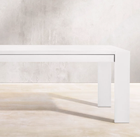Ensemble de meubles de jardin en aluminium de luxe, meubles d'extérieur avec Table de foyer