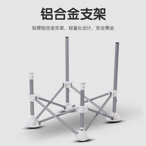 Silla Alta para Bebé Jbb, Plegable, de Aleación de Aluminio, Portátil, con Bandeja, para Uso en Exteriores, Color Gris - Product Image 4